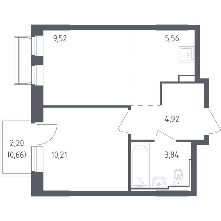 Продажа квартиры, 34,71 м² в ЖК «Рублевский Квартал», квартал Лайково Грин, жилой комплекс Город-событие Лайково, село Лайково, Одинцовский городской округ, Московская область, Россия #1