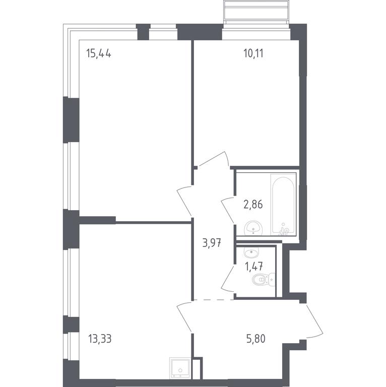 1-BD Apartment Sale, 52.98 sq. m. at Rublevskiy Kvartal, Laykovo Green Quarter, zhiloy kompleks Gorod-sobytiye Laykovo, selo Laykovo, Odintsovskiy City District, Moscow Region, Russia #1 1-BD Apartment Sale, 52.98 sq. m. at Rublevskiy Kvartal, Laykovo Green Quarter, zhiloy kompleks Gorod-sobytiye Laykovo, selo Laykovo, Odintsovskiy City District, Moscow Region, Russia #1