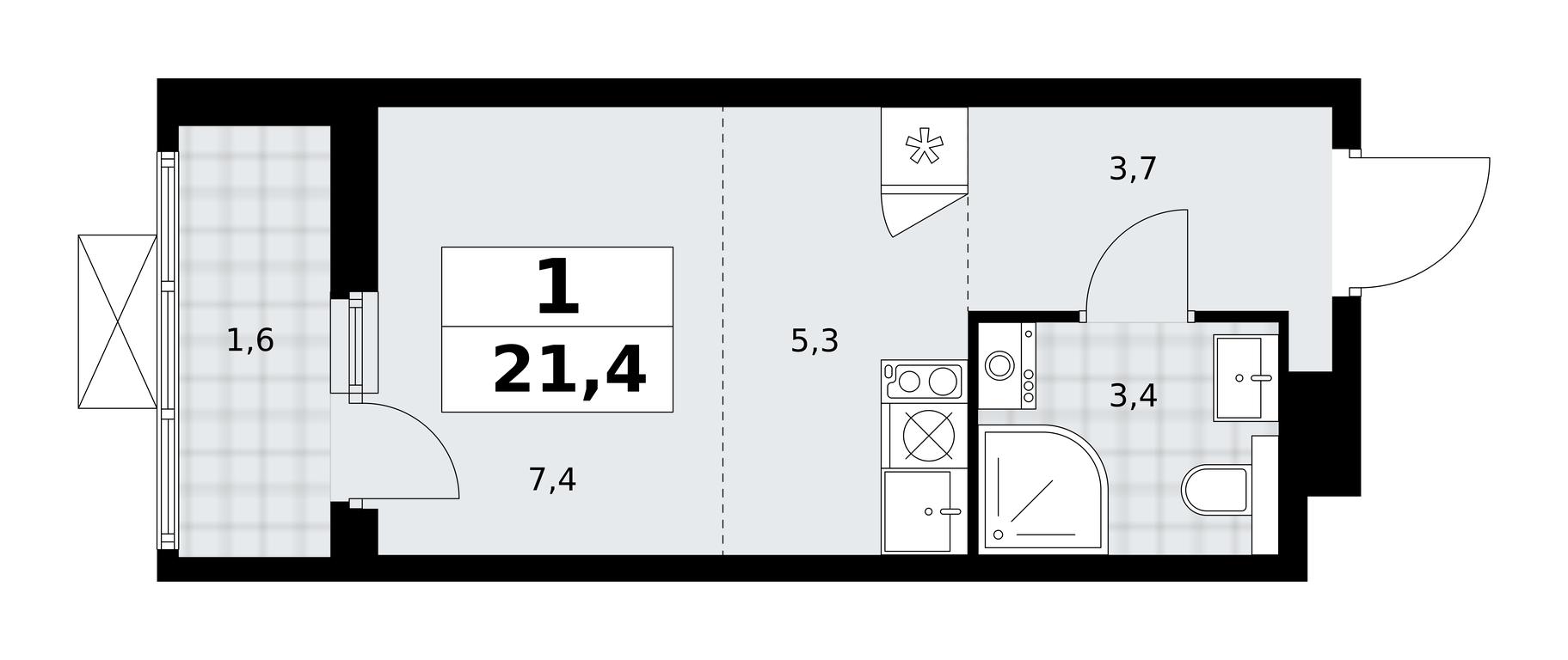 Apartment Sale, 21.4平方米 at Buninskie Kvartaly, Akademika Semyonova Street, 22, Moscow, Russia #1 Apartment Sale, 21.4平方米 at Buninskie Kvartaly, Akademika Semyonova Street, 22, Moscow, Russia #1