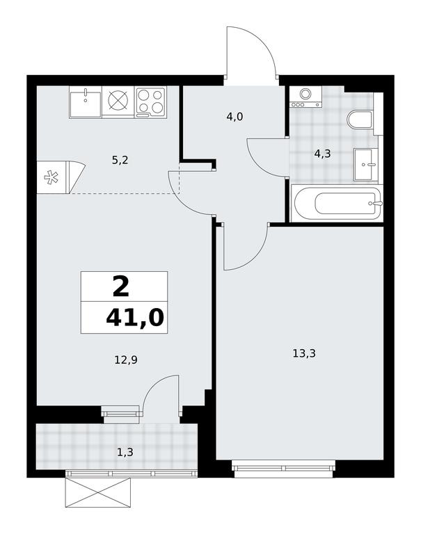 1-BD Apartment Sale, 41平方米 at Buninskie Kvartaly, Akademika Semyonova Street, 22, Moscow, Russia #2 1-BD Apartment Sale, 41平方米 at Buninskie Kvartaly, Akademika Semyonova Street, 22, Moscow, Russia #2