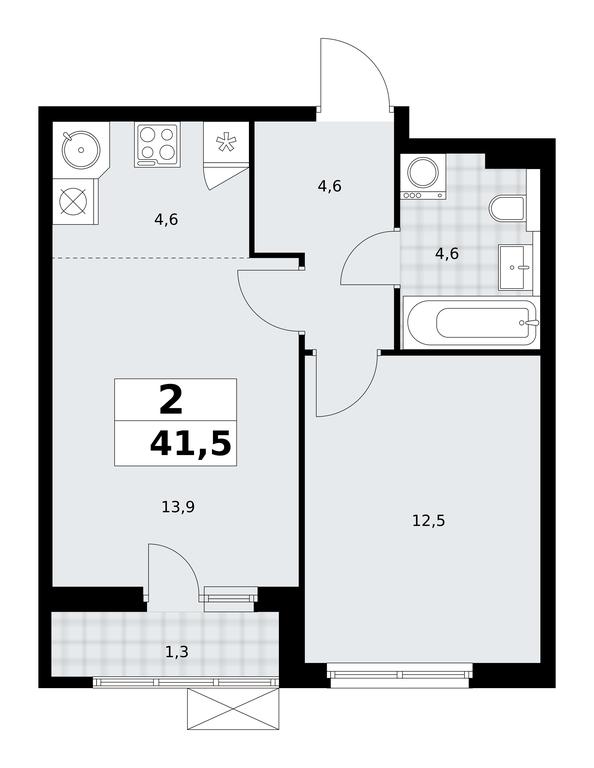 1-BD Apartment Sale, 41.5 sq. m. at Buninskie Kvartaly, Akademika Semyonova Street, 22, Moscow, Russia #2 1-BD Apartment Sale, 41.5 sq. m. at Buninskie Kvartaly, Akademika Semyonova Street, 22, Moscow, Russia #2