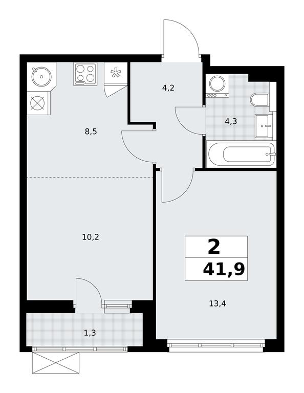1-BD Apartment Sale, 41.9平方米 at Buninskie Kvartaly, Akademika Semyonova Street, 22, Moscow, Russia #1 1-BD Apartment Sale, 41.9平方米 at Buninskie Kvartaly, Akademika Semyonova Street, 22, Moscow, Russia #1