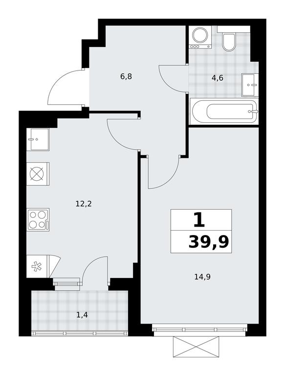 Apartment Sale, 39.9平方米 at Buninskie Kvartaly, Akademika Semyonova Street, 22, Moscow, Russia #2 Apartment Sale, 39.9平方米 at Buninskie Kvartaly, Akademika Semyonova Street, 22, Moscow, Russia #2