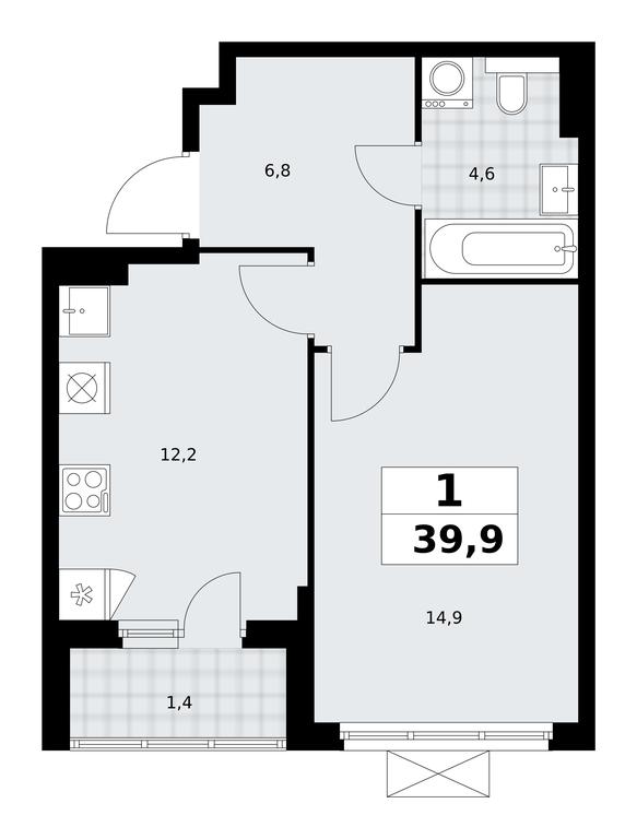 Apartment Sale, 39.9平方米 at Buninskie Kvartaly, Akademika Semyonova Street, 22, Moscow, Russia #1 Apartment Sale, 39.9平方米 at Buninskie Kvartaly, Akademika Semyonova Street, 22, Moscow, Russia #1