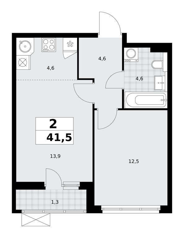1-BD Apartment Sale, 41.5平方米 at Buninskie Kvartaly, Akademika Semyonova Street, 22, Moscow, Russia #1 1-BD Apartment Sale, 41.5平方米 at Buninskie Kvartaly, Akademika Semyonova Street, 22, Moscow, Russia #1