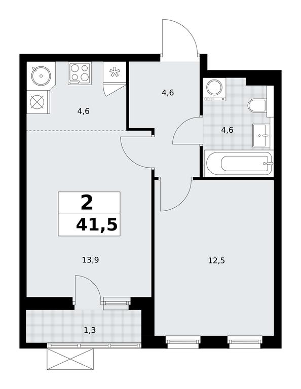 1-BD Apartment Sale, 41.5 sq. m. at Buninskie Kvartaly, Akademika Semyonova Street, 22, Moscow, Russia #1 1-BD Apartment Sale, 41.5 sq. m. at Buninskie Kvartaly, Akademika Semyonova Street, 22, Moscow, Russia #1