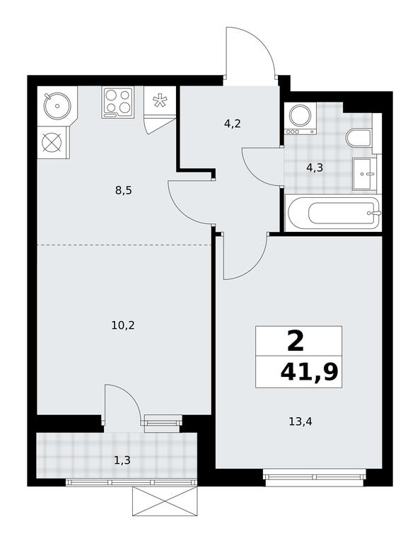 1-BD Apartment Sale, 41.9平方米 at Buninskie Kvartaly, Akademika Semyonova Street, 22, Moscow, Russia #1 1-BD Apartment Sale, 41.9平方米 at Buninskie Kvartaly, Akademika Semyonova Street, 22, Moscow, Russia #1