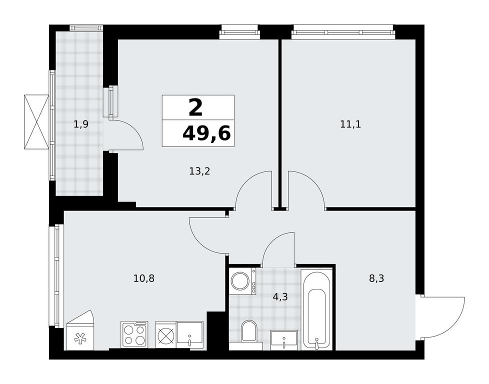 1-BD Apartment Sale, 49.6平方米 at Buninskie Kvartaly, Akademika Semyonova Street, 22, Moscow, Russia #2 1-BD Apartment Sale, 49.6平方米 at Buninskie Kvartaly, Akademika Semyonova Street, 22, Moscow, Russia #2