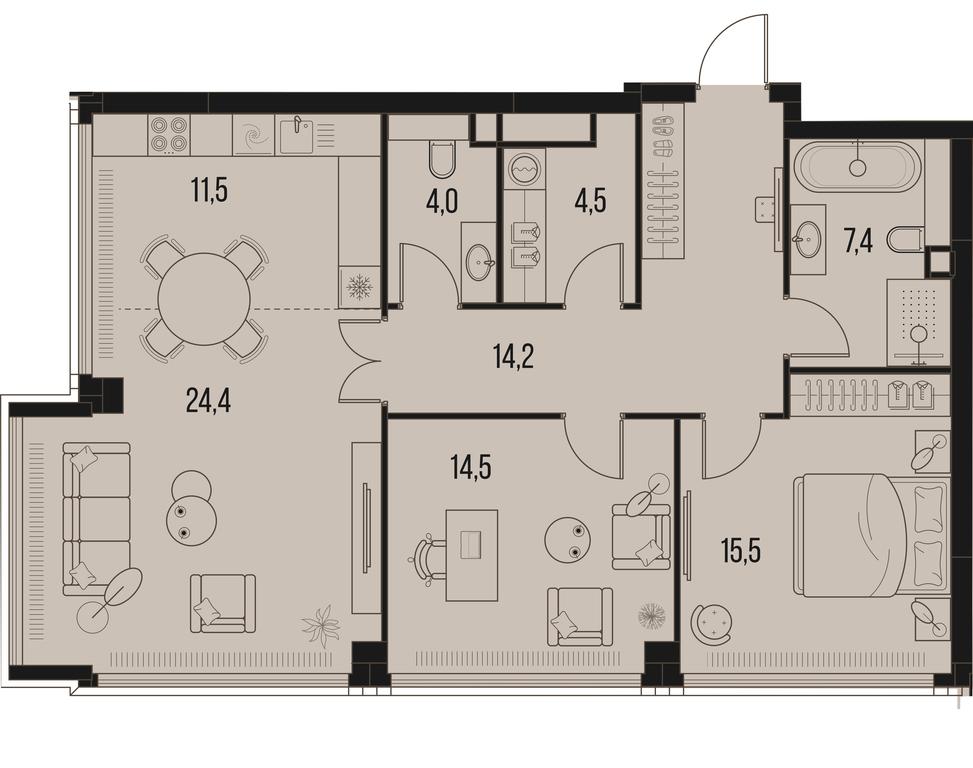 2-BD Apartment Sale, 96 sq. m. at High Life, Letnikovskaya Street, 11/10с1, Moscow, Russia #1 2-BD Apartment Sale, 96 sq. m. at High Life, Letnikovskaya Street, 11/10с1, Moscow, Russia #1