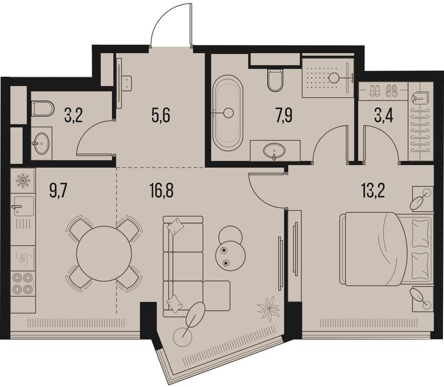 1-BD Apartment Sale, 59.8 sq. m. at High Life, Letnikovskaya Street, 11/10с1, Moscow, Russia #1 1-BD Apartment Sale, 59.8 sq. m. at High Life, Letnikovskaya Street, 11/10с1, Moscow, Russia #1