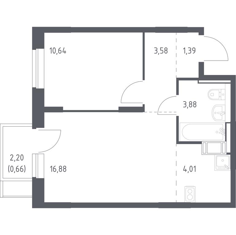 Apartment Sale, 41.04 sq. m. at Piatnitskie Luga, Pyatnitskoye Highway, 2, derevnya Yurlovo, Solnechnogorsk City District, Moscow Region, Russia #1 Apartment Sale, 41.04 sq. m. at Piatnitskie Luga, Pyatnitskoye Highway, 2, derevnya Yurlovo, Solnechnogorsk City District, Moscow Region, Russia #1