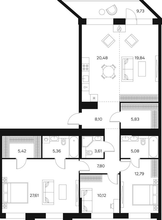 4-BD Apartment Sale, 135.2 sq. m. at Forst, Avtozavodskaya Street, 24, Moscow, Russia #1 4-BD Apartment Sale, 135.2 sq. m. at Forst, Avtozavodskaya Street, 24, Moscow, Russia #1