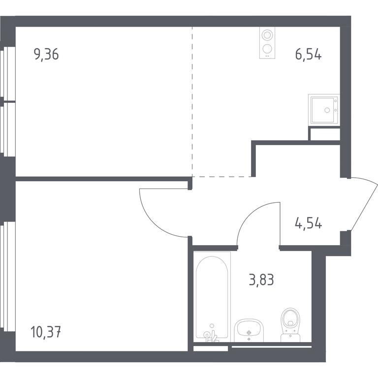 Apartment Sale, 34.64平方米 at Ostafevo, Ostafyevskoe Highway, 12к1, Ryazanovskoe Settlement, Moscow, Russia #1 Apartment Sale, 34.64平方米 at Ostafevo, Ostafyevskoe Highway, 12к1, Ryazanovskoe Settlement, Moscow, Russia #1