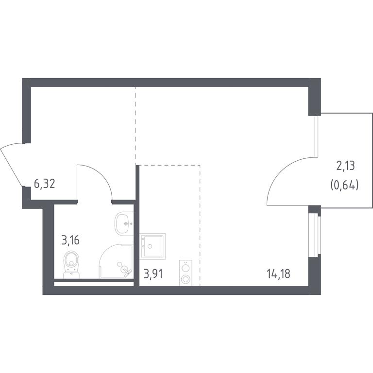 Apartment Sale, 28.21平方米 at Ostafevo, Ostafyevskoe Highway, 12к1, Ryazanovskoe Settlement, Moscow, Russia #1 Apartment Sale, 28.21平方米 at Ostafevo, Ostafyevskoe Highway, 12к1, Ryazanovskoe Settlement, Moscow, Russia #1