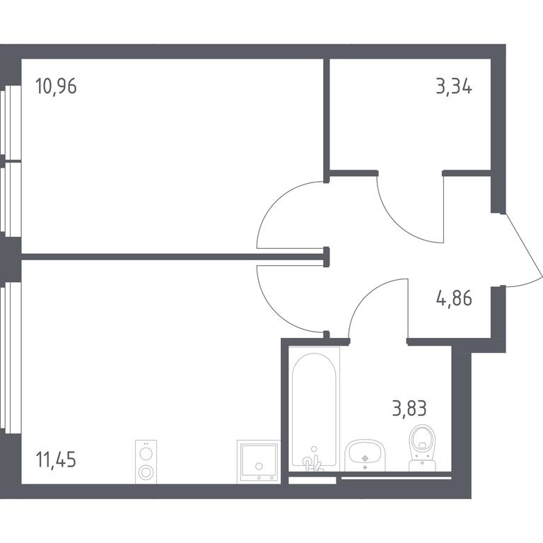 Apartment Sale, 34.44 sq. m. at Ostafevo, Ostafyevskoe Highway, 12к1, Ryazanovskoe Settlement, Moscow, Russia #1 Apartment Sale, 34.44 sq. m. at Ostafevo, Ostafyevskoe Highway, 12к1, Ryazanovskoe Settlement, Moscow, Russia #1
