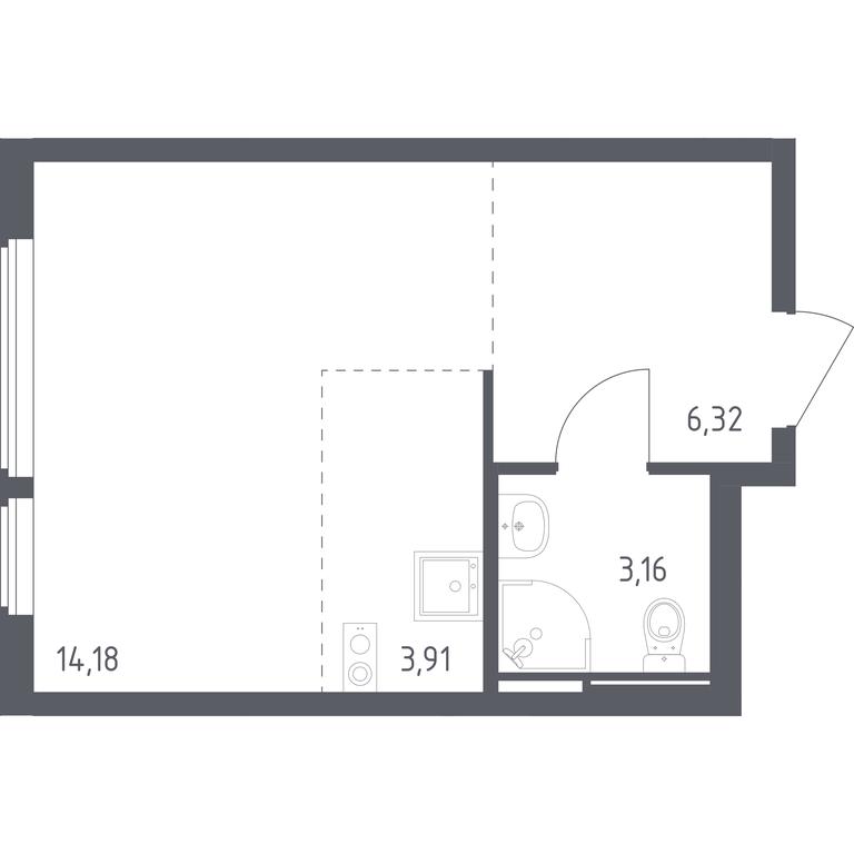 Apartment Sale, 27.57 sq. m. at Ostafevo, Ostafyevskoe Highway, 12к1, Ryazanovskoe Settlement, Moscow, Russia #1 Apartment Sale, 27.57 sq. m. at Ostafevo, Ostafyevskoe Highway, 12к1, Ryazanovskoe Settlement, Moscow, Russia #1