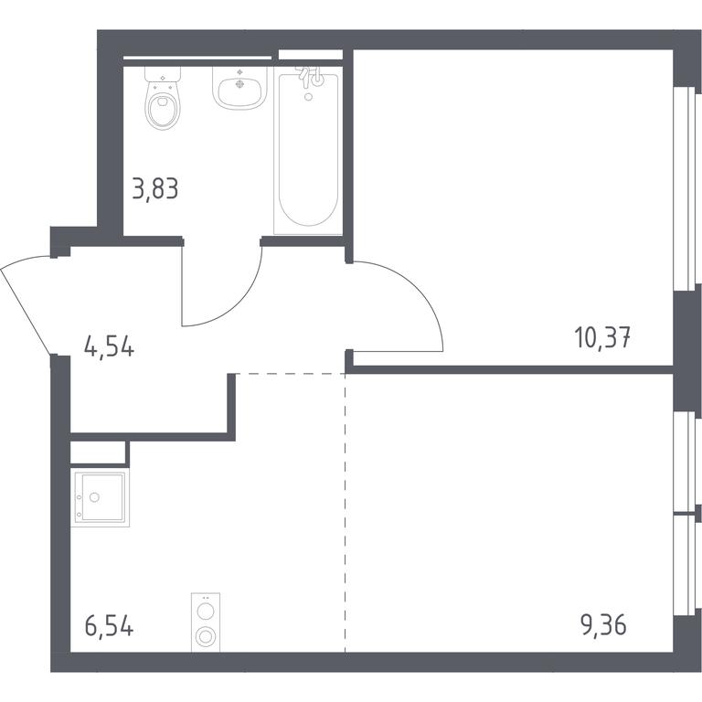 Apartment Sale, 34.64 sq. m. at Ostafevo, Ostafyevskoe Highway, 12к1, Ryazanovskoe Settlement, Moscow, Russia #1