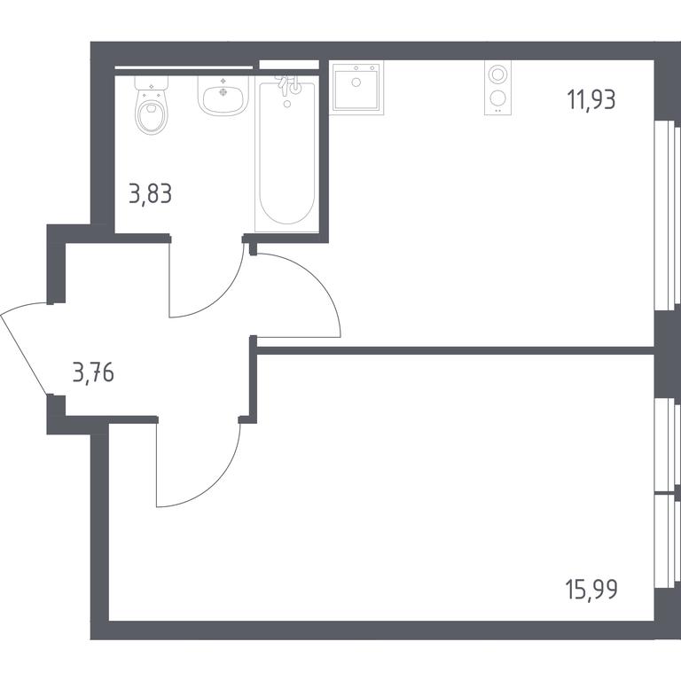 Apartment Sale, 35.51 sq. m. at Ostafevo, Ostafyevskoe Highway, 12к1, Ryazanovskoe Settlement, Moscow, Russia #1 Apartment Sale, 35.51 sq. m. at Ostafevo, Ostafyevskoe Highway, 12к1, Ryazanovskoe Settlement, Moscow, Russia #1