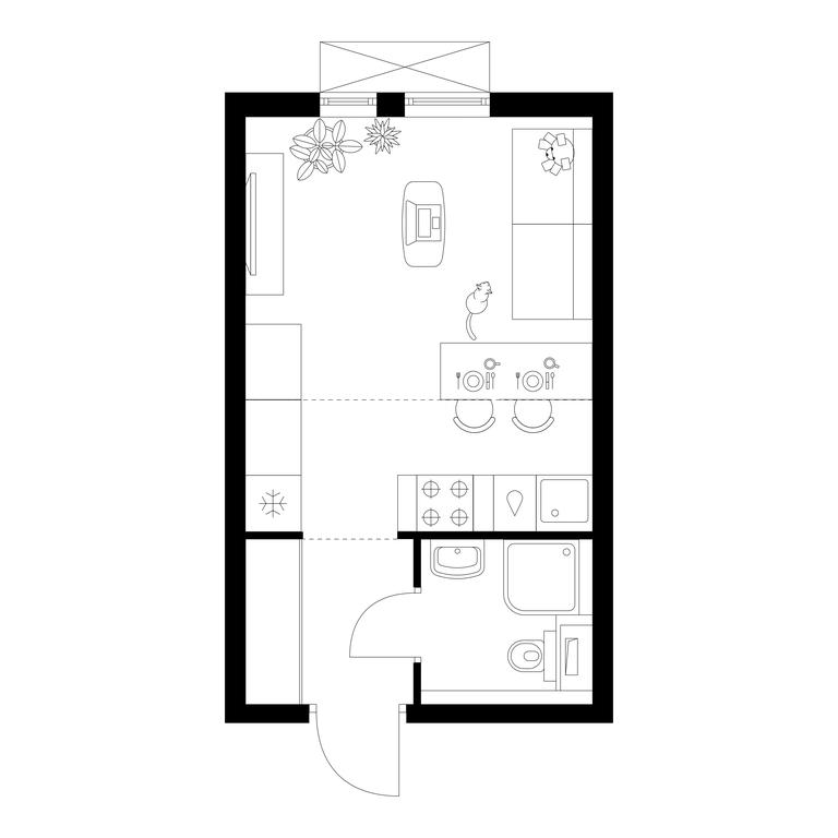 Apartment Sale, 21.8 sq. m. at Salarevo Park, Salaryevskaya Street, 8к1, Moskovskiy Settlement, Moscow, Russia #1