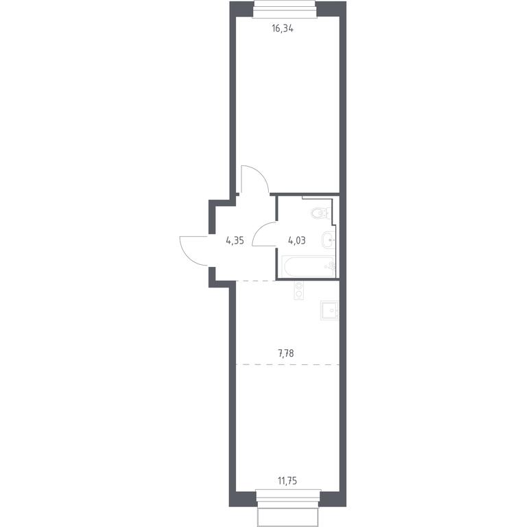 Apartment Sale, 44.25 sq. m. at Novoe Vnukovo, kvartal № 38, Kokoshkino Settlement, Moscow, Russia #1 Apartment Sale, 44.25 sq. m. at Novoe Vnukovo, kvartal № 38, Kokoshkino Settlement, Moscow, Russia #1