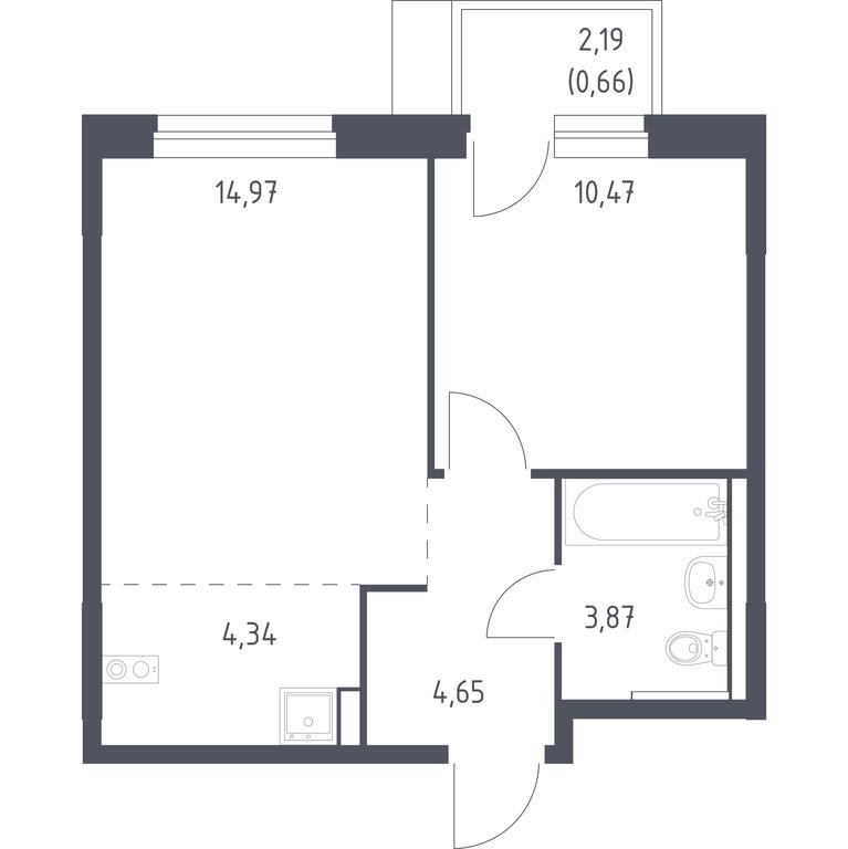 Apartment Sale, 38.96 sq. m. at Novoe Vnukovo, kvartal № 38, Kokoshkino Settlement, Moscow, Russia #1 Apartment Sale, 38.96 sq. m. at Novoe Vnukovo, kvartal № 38, Kokoshkino Settlement, Moscow, Russia #1