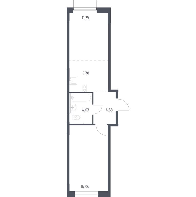 Apartment Sale, 44.43 sq. m. at Novoe Vnukovo, kvartal № 38, Kokoshkino Settlement, Moscow, Russia #1 Apartment Sale, 44.43 sq. m. at Novoe Vnukovo, kvartal № 38, Kokoshkino Settlement, Moscow, Russia #1