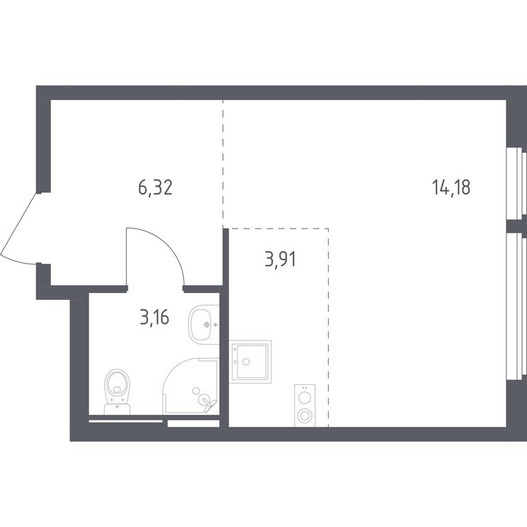 Apartment Sale, 27.57平方米 at Ostafevo, Ostafyevskoe Highway, 12к1, Ryazanovskoe Settlement, Moscow, Russia #1 Apartment Sale, 27.57平方米 at Ostafevo, Ostafyevskoe Highway, 12к1, Ryazanovskoe Settlement, Moscow, Russia #1