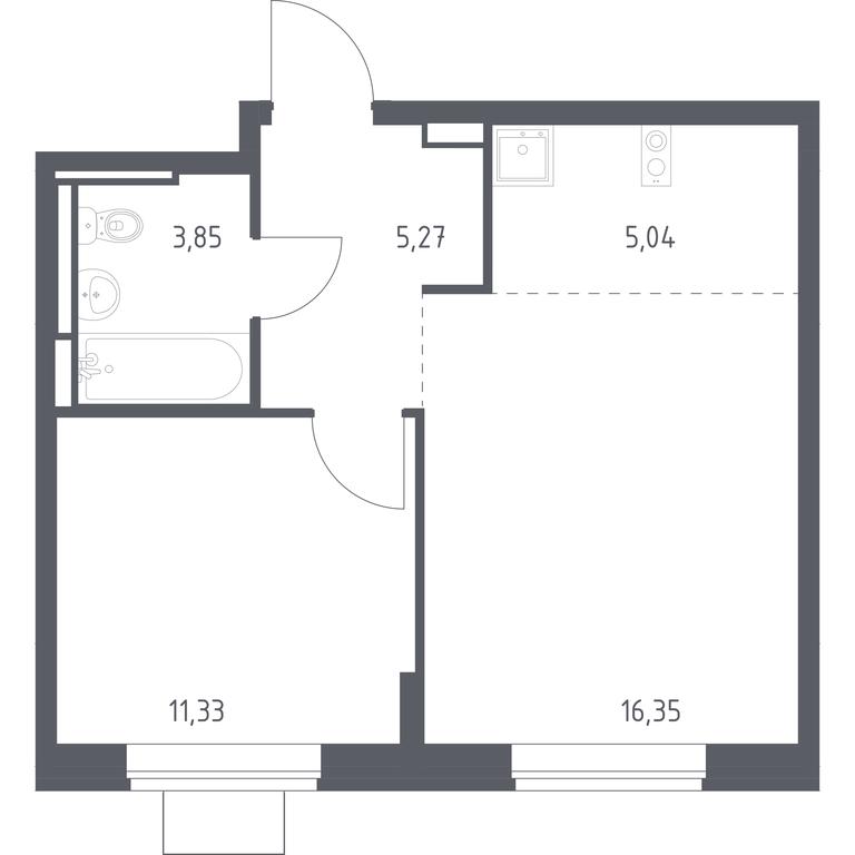 Apartment Sale, 41.84 sq. m. at Bogdanovskiy Les, derevnya Bogdanikha, Leninskiy City District, Moscow Region, Russia #1 Apartment Sale, 41.84 sq. m. at Bogdanovskiy Les, derevnya Bogdanikha, Leninskiy City District, Moscow Region, Russia #1
