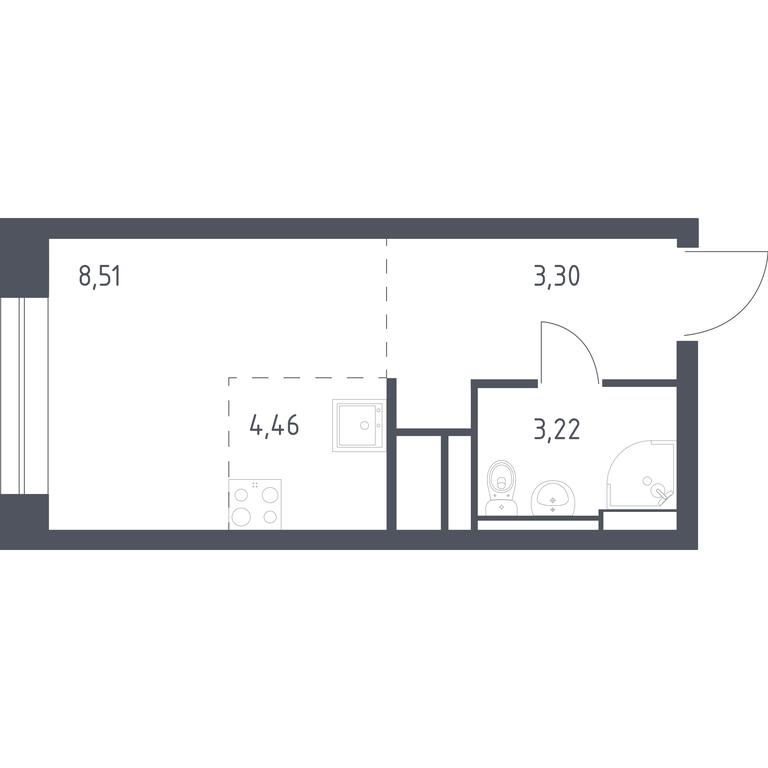 Apartment Sale, 19.49 sq. m. at Novograd Pavlino, Kosinskoye shosse, 2, Novoye Pavlino Microdistrict, Balashikha, Moscow Region, Russia #1 Apartment Sale, 19.49 sq. m. at Novograd Pavlino, Kosinskoye shosse, 2, Novoye Pavlino Microdistrict, Balashikha, Moscow Region, Russia #1
