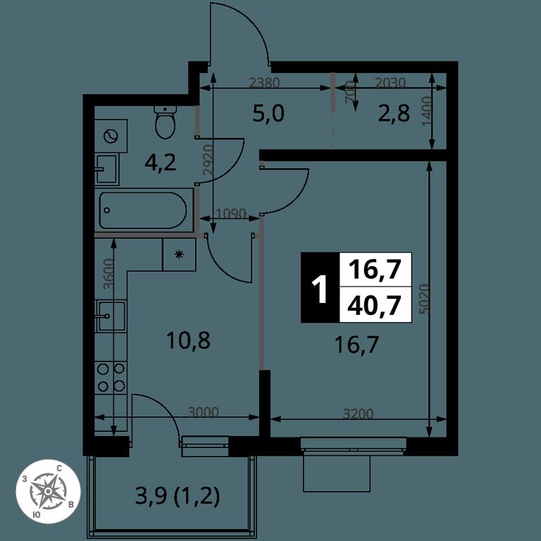 1-BD Apartment Sale, 40.7 sq. m. at 1 Izmajlovskij, Montazhnaya Street, 8с13, Moscow, Russia #2 1-BD Apartment Sale, 40.7 sq. m. at 1 Izmajlovskij, Montazhnaya Street, 8с13, Moscow, Russia #2