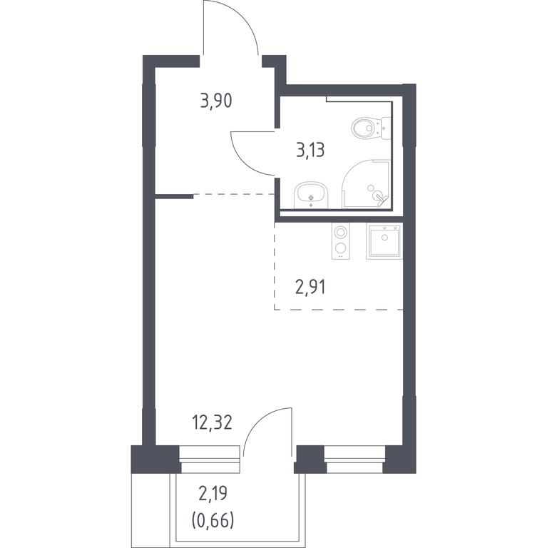 Apartment Sale, 22.92 sq. m. at Novoe Vnukovo, kvartal № 38, Kokoshkino Settlement, Moscow, Russia #1 Apartment Sale, 22.92 sq. m. at Novoe Vnukovo, kvartal № 38, Kokoshkino Settlement, Moscow, Russia #1