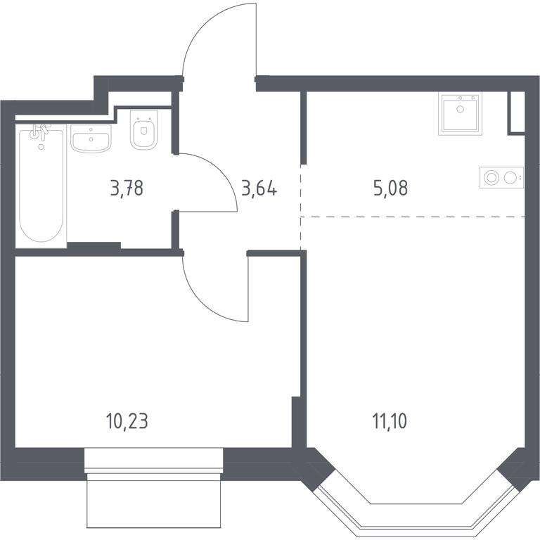 Apartment Sale, 33.83 sq. m. at Kvartal Domashnij, Donetskaya Street, 30с11, Moscow, Russia #1 Apartment Sale, 33.83 sq. m. at Kvartal Domashnij, Donetskaya Street, 30с11, Moscow, Russia #1