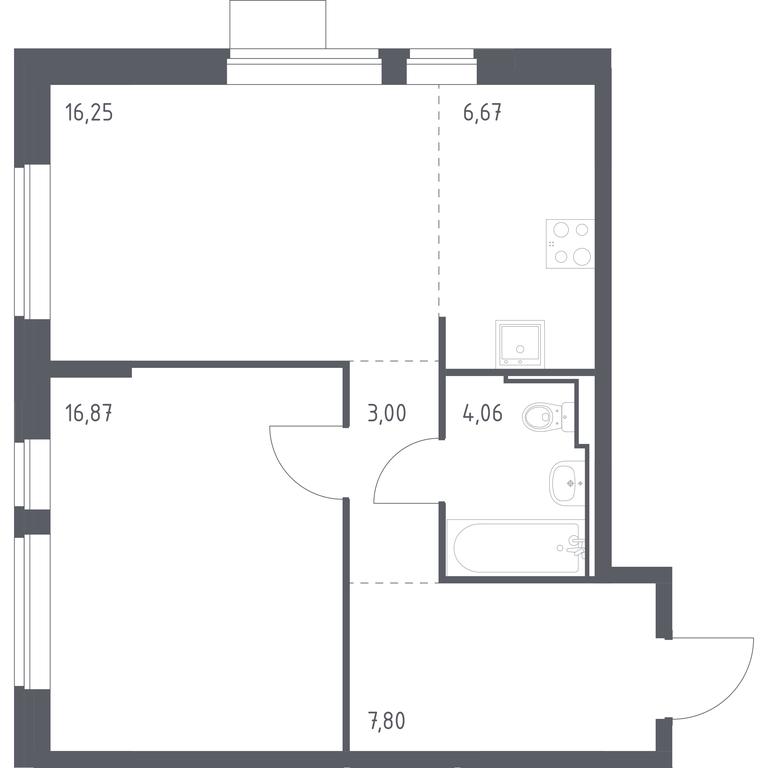 Apartment Sale, 54.65 sq. m. at Molzhaninovo, Leningradskoye Highway, 229, Moscow, Russia #1