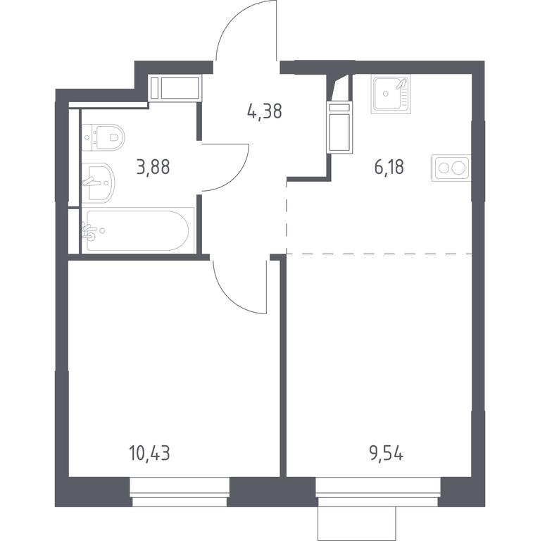 Apartment Sale, 34.41 sq. m. at Piatnitskie Luga, Pyatnitskoye Highway, 2, derevnya Yurlovo, Solnechnogorsk City District, Moscow Region, Russia #1 Apartment Sale, 34.41 sq. m. at Piatnitskie Luga, Pyatnitskoye Highway, 2, derevnya Yurlovo, Solnechnogorsk City District, Moscow Region, Russia #1