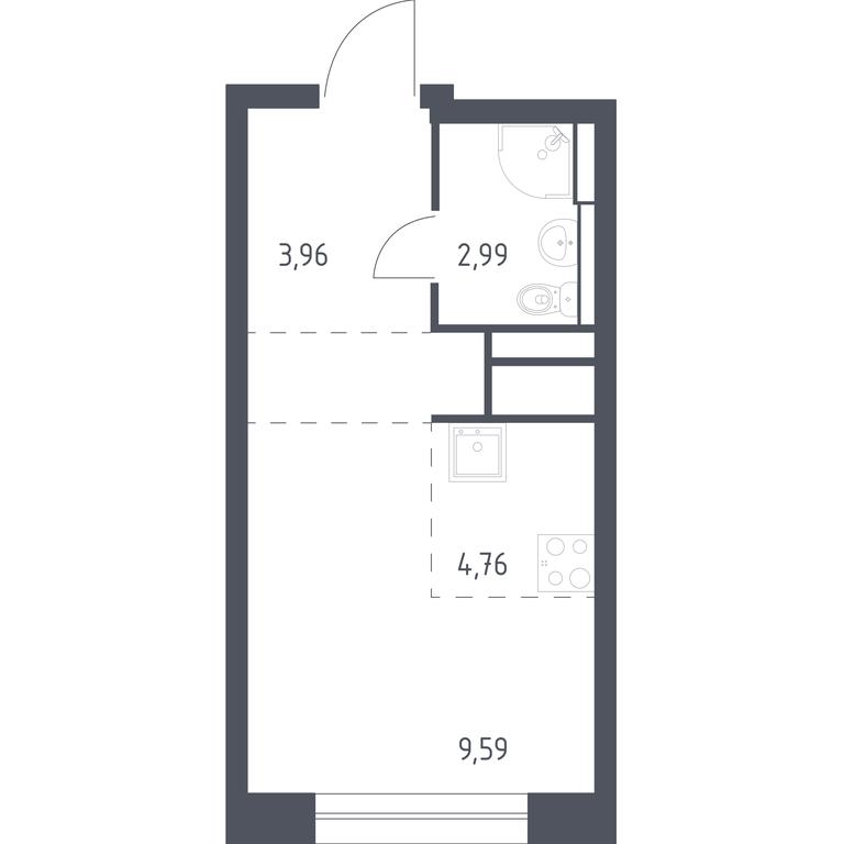 Apartment Sale, 21.3 sq. m. at Novograd Pavlino, Kosinskoye shosse, 2, Novoye Pavlino Microdistrict, Balashikha, Moscow Region, Russia #1 Apartment Sale, 21.3 sq. m. at Novograd Pavlino, Kosinskoye shosse, 2, Novoye Pavlino Microdistrict, Balashikha, Moscow Region, Russia #1