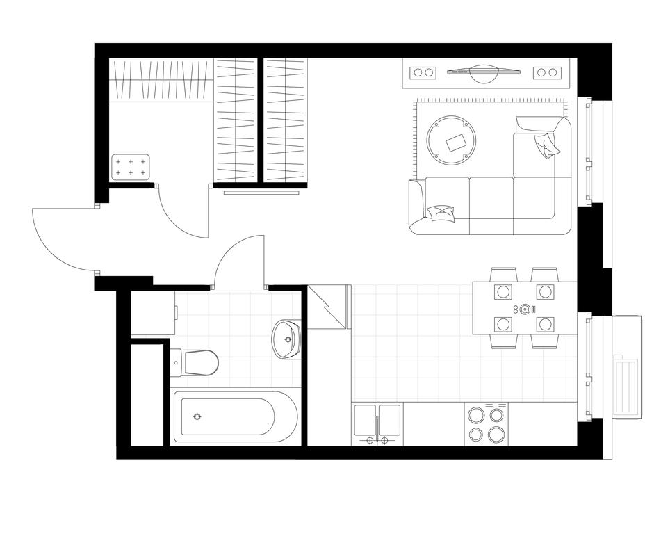 Apartment Sale, 31.9 sq. m. at Rezidentsii Skolkovo, Kashtanovaya ulitsa, 1, rabochiy posyolok Zarechye, Odintsovskiy City District, Moscow Region, Russia #1