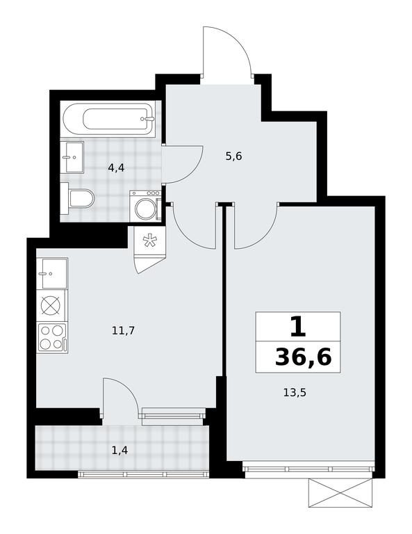 Apartment Sale, 36.6 sq. m. at Dzen-Kvartaly, ulitsa Aleksandry Monakhovoy, 2/3, Sosenskoye Settlement, Moscow, Russia #1 Apartment Sale, 36.6 sq. m. at Dzen-Kvartaly, ulitsa Aleksandry Monakhovoy, 2/3, Sosenskoye Settlement, Moscow, Russia #1