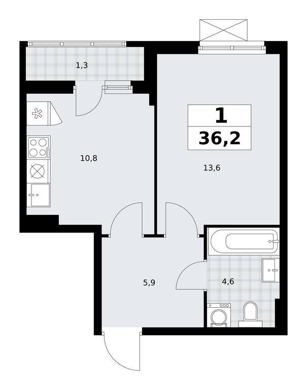 Apartment Sale, 36.2平方米 at Dzen-Kvartaly, ulitsa Aleksandry Monakhovoy, 2/3, Sosenskoye Settlement, Moscow, Russia #1 Apartment Sale, 36.2平方米 at Dzen-Kvartaly, ulitsa Aleksandry Monakhovoy, 2/3, Sosenskoye Settlement, Moscow, Russia #1