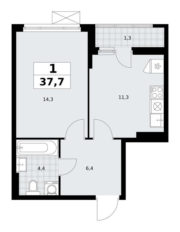Apartment Sale, 37.7平方米 at Dzen-Kvartaly, ulitsa Aleksandry Monakhovoy, 2/3, Sosenskoye Settlement, Moscow, Russia #1 Apartment Sale, 37.7平方米 at Dzen-Kvartaly, ulitsa Aleksandry Monakhovoy, 2/3, Sosenskoye Settlement, Moscow, Russia #1