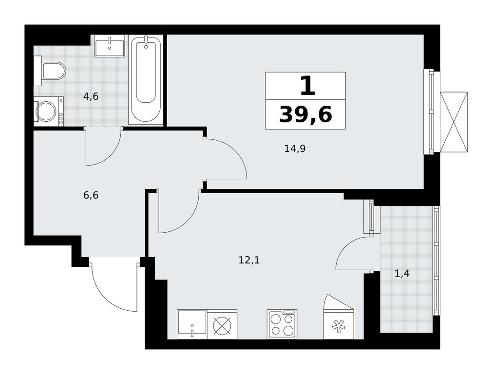 Apartment Sale, 39.6 sq. m. at Dzen-Kvartaly, ulitsa Aleksandry Monakhovoy, 2/3, Sosenskoye Settlement, Moscow, Russia #1 Apartment Sale, 39.6 sq. m. at Dzen-Kvartaly, ulitsa Aleksandry Monakhovoy, 2/3, Sosenskoye Settlement, Moscow, Russia #1