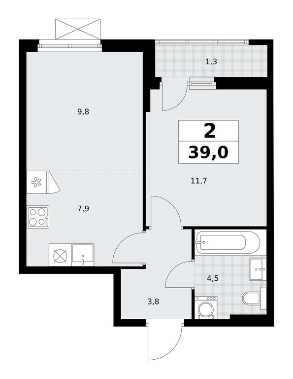 1-BD Apartment Sale, 39 sq. m. at Dzen-Kvartaly, ulitsa Aleksandry Monakhovoy, 2/3, Sosenskoye Settlement, Moscow, Russia #1 1-BD Apartment Sale, 39 sq. m. at Dzen-Kvartaly, ulitsa Aleksandry Monakhovoy, 2/3, Sosenskoye Settlement, Moscow, Russia #1