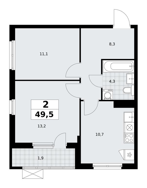 1-BD Apartment Sale, 49.5平方米 at Dzen-Kvartaly, ulitsa Aleksandry Monakhovoy, 2/3, Sosenskoye Settlement, Moscow, Russia #1 1-BD Apartment Sale, 49.5平方米 at Dzen-Kvartaly, ulitsa Aleksandry Monakhovoy, 2/3, Sosenskoye Settlement, Moscow, Russia #1