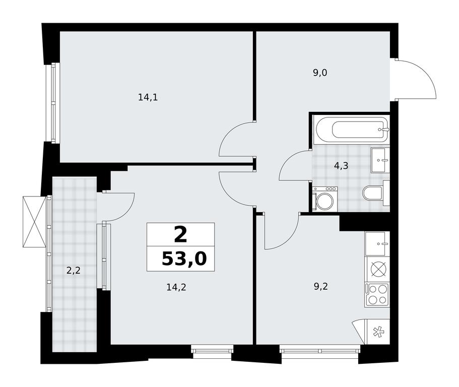 1-BD Apartment Sale, 53平方米 at Dzen-Kvartaly, ulitsa Aleksandry Monakhovoy, 2/3, Sosenskoye Settlement, Moscow, Russia #1 1-BD Apartment Sale, 53平方米 at Dzen-Kvartaly, ulitsa Aleksandry Monakhovoy, 2/3, Sosenskoye Settlement, Moscow, Russia #1