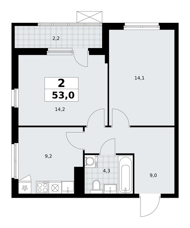 1-BD Apartment Sale, 53 sq. m. at Dzen-Kvartaly, ulitsa Aleksandry Monakhovoy, 2/3, Sosenskoye Settlement, Moscow, Russia #1 1-BD Apartment Sale, 53 sq. m. at Dzen-Kvartaly, ulitsa Aleksandry Monakhovoy, 2/3, Sosenskoye Settlement, Moscow, Russia #1