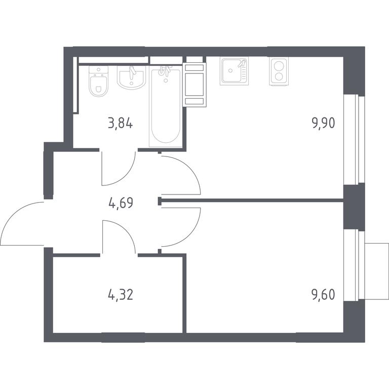 Apartment Sale, 32.35平方米 at Piatnitskie Luga, Pyatnitskoye Highway, 2, derevnya Yurlovo, Solnechnogorsk City District, Moscow Region, Russia #1 Apartment Sale, 32.35平方米 at Piatnitskie Luga, Pyatnitskoye Highway, 2, derevnya Yurlovo, Solnechnogorsk City District, Moscow Region, Russia #1