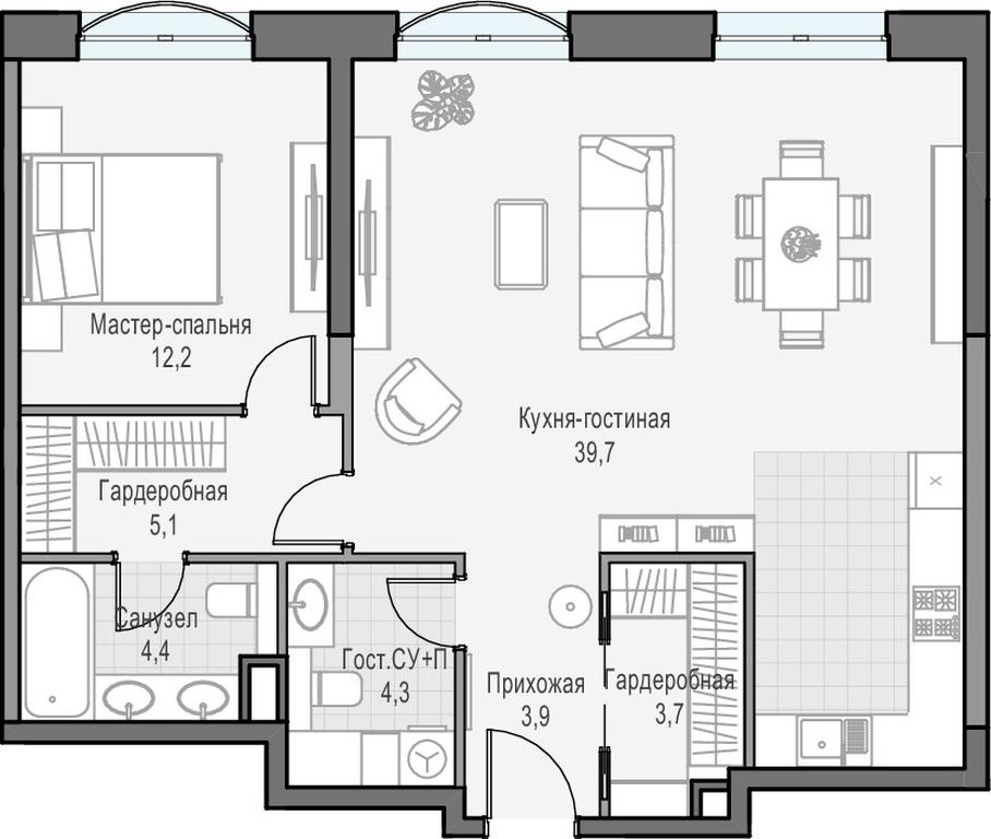 Продажа 1-комн. квартиры, 73,27 м² в ЖК «Дом «Достижение»», улица Академика Королёва, 21, Москва, Россия #1 Продажа 1-комн. квартиры, 73,27 м² в ЖК «Дом «Достижение»», улица Академика Королёва, 21, Москва, Россия #1