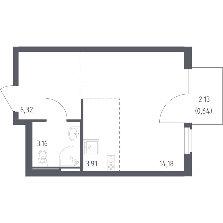 Apartment Sale, 28.21平方米 at Ostafevo, Ostafyevskoe Highway, 12к1, Ryazanovskoe Settlement, Moscow, Russia #1 Apartment Sale, 28.21平方米 at Ostafevo, Ostafyevskoe Highway, 12к1, Ryazanovskoe Settlement, Moscow, Russia #1