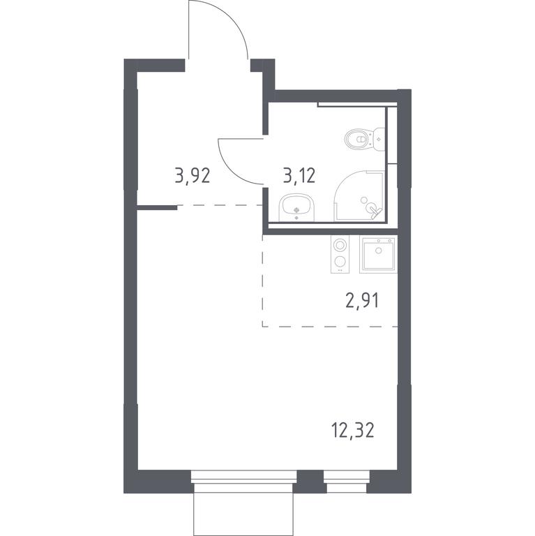 Apartment Sale, 22.27平方米 at Mytishchi Park, Silikatnaya ulitsa, 41к3, Mytischi, Moscow Region, Russia #1 Apartment Sale, 22.27平方米 at Mytishchi Park, Silikatnaya ulitsa, 41к3, Mytischi, Moscow Region, Russia #1