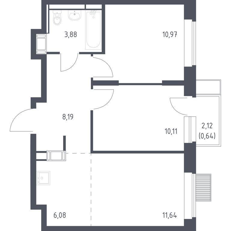 1-BD Apartment Sale, 51.51 sq. m. at Bolshoe Putilkovo, Prostornaya ulitsa, 1, Putilkovo Village, Krasnogorsk City District, Moscow Region, Russia #1 1-BD Apartment Sale, 51.51 sq. m. at Bolshoe Putilkovo, Prostornaya ulitsa, 1, Putilkovo Village, Krasnogorsk City District, Moscow Region, Russia #1