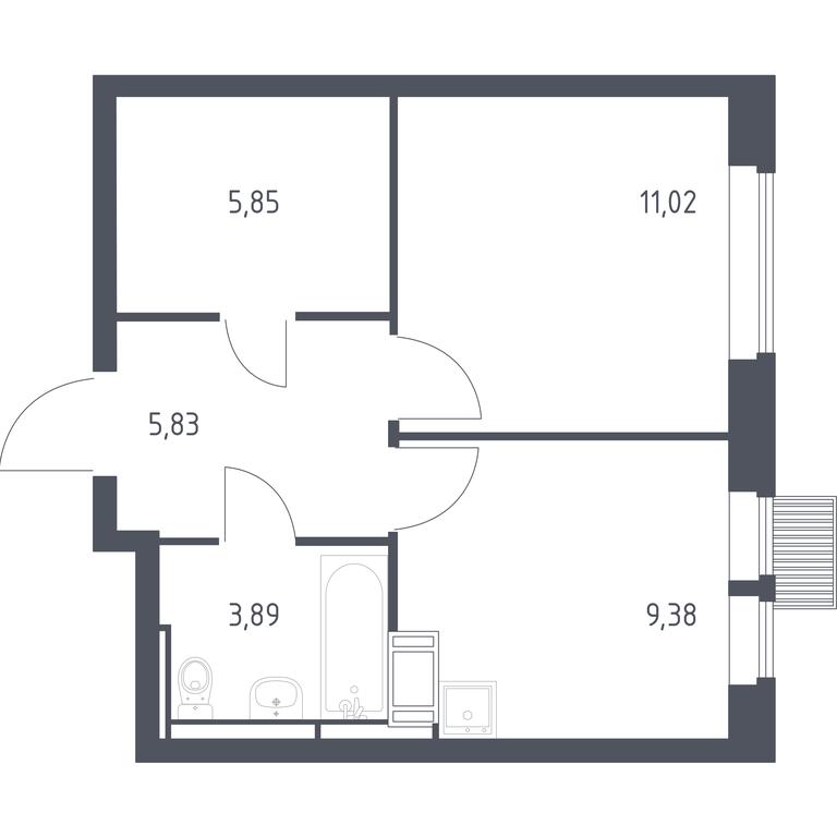 Apartment Sale, 35.97 sq. m. at Bolshoe Putilkovo, Prostornaya ulitsa, 1, Putilkovo Village, Krasnogorsk City District, Moscow Region, Russia #1